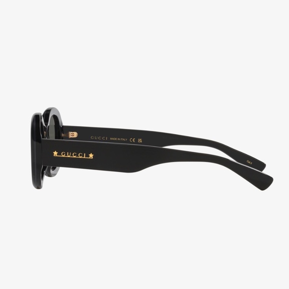 Gucci Oval Sunglasses (Black)